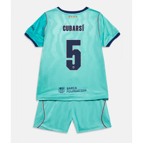 Barcelona Pau Cubarsi #5 Fußballbekleidung 3rd trikot Kinder 2026-27 Kurzarm (+ kurze hosen)